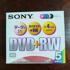 新品です！データ用のDVDRW5枚組です！