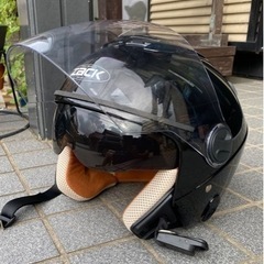 ダブルシールド　ジェットヘルメット　Ｍサイズ（58〜59㎝）