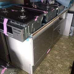 ★新品未使用　システムキッチン1800幅　ビルトインコンロ付き　引き取り限定