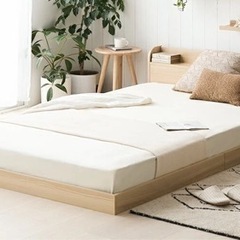 ほぼ半額⭐️modern deco ベッド ローベッド セミダブル ベッド
