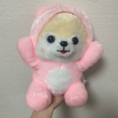 【新品未使用品】豆柴ぬいぐるみ　ピンク