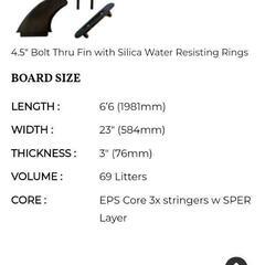 ソフトボード6`6　〈超浮力・フィン4枚セット〉-スノーピーク 焚き火台L フルセット