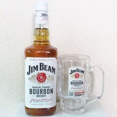 【未開封】ジムビーム 700mL 1瓶 + ジョッキグラス