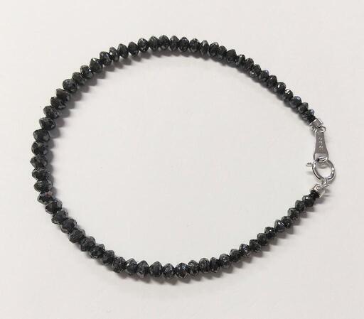 16.5cts 天然ブラックダイヤモンド ブレスレット