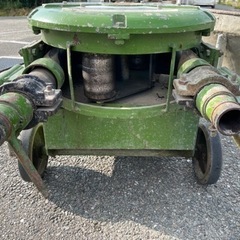 ☆中古品 モルタルポンプ 川機械工業 トーケン 100V ホッパー、ホース