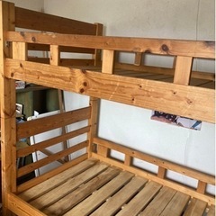 木製2段ベッド　中古　