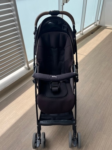 美品☆Aprica☆AB型ベビーカー☆ラクーナビッテクッション☆ブラック