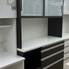 松田家具 2面レンジボード ボード 収納 オートクロージャ No.3291 