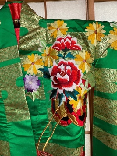 京友禅黒留袖 江戸褄 谷崎潤一郎の世界 伊達家家紋