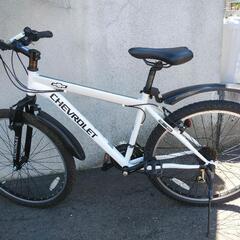 札幌市内配達無料！防犯登録料込み。中古CHEVROLETマウンテンバイク　ホワイト。 札幌市内配達無料！防犯登録料込み。中古CHEVROLETマウンテンバイク