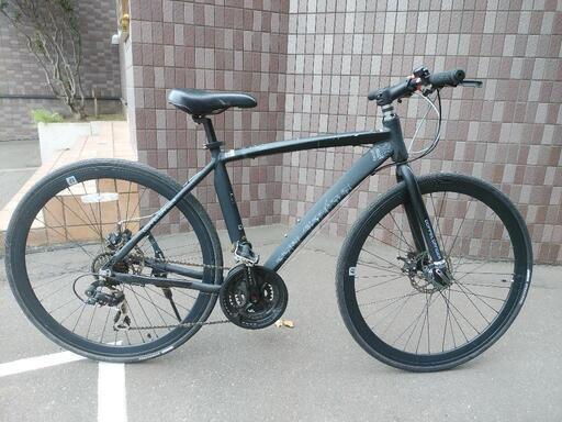 取引決定しました！札幌市内配達無料！防犯登録料込み。中古　ドッペルギャンガークロスバイク480サイズ！艶消し黒。