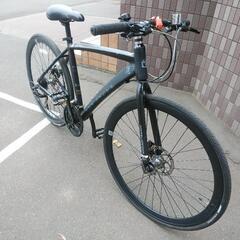 取引決定しました！札幌市内配達無料！防犯登録料込み。中古　ドッペルギャンガークロスバイク480サイズ！艶消し黒。