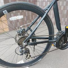 取引決定しました！札幌市内配達無料！防犯登録料込み。中古　ドッペルギャンガークロスバイク480サイズ！艶消し黒。