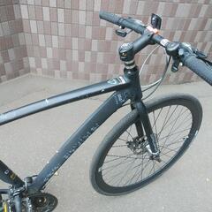 取引決定しました！札幌市内配達無料！防犯登録料込み。中古　ドッペルギャンガークロスバイク480サイズ！艶消し黒。