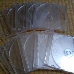 DVD-R録画用透明プラスチックケース10枚