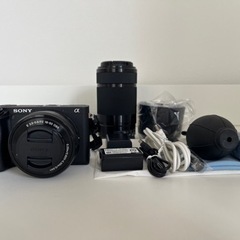 SONY α6400 ミラーレスカメラ 本体＋レンズ2本＋お手入キッド