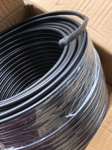 未使用 防犯カメラ 同軸ケーブル 5CFB+AE0.9mm 100m巻