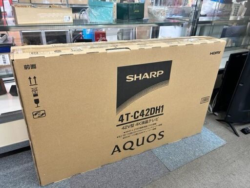 未使用　未開封品　SHARP 42V型　4K液晶テレビ　4T-C42DH1■