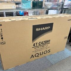 未使用　未開封品　SHARP 42V型　4K液晶テレビ　4T-C...