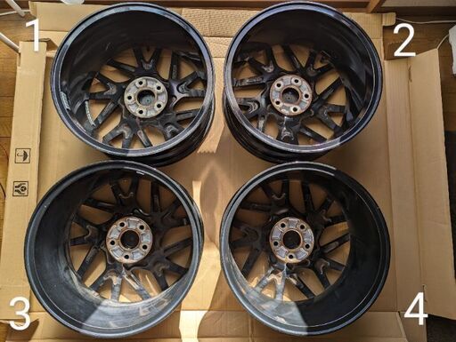 廃盤 HONDA ホンダ FK7 FL1 FL4 CIVIC シビック Modulo モデューロ オレンジ MS-037 235/40R18 8J +50 PCD 114.3 5H ホイール 4本