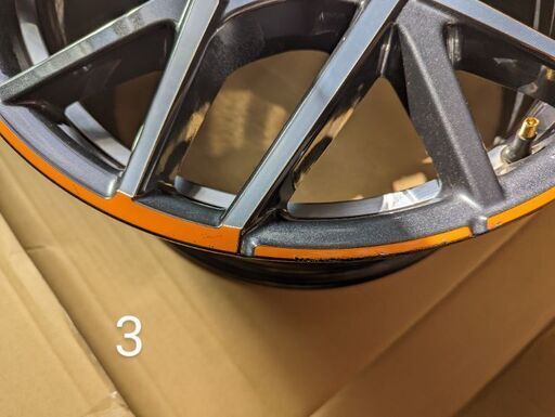 廃盤 HONDA ホンダ FK7 FL1 FL4 CIVIC シビック Modulo モデューロ オレンジ MS-037 235/40R18 8J +50 PCD 114.3 5H ホイール 4本