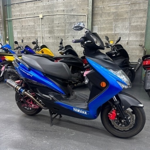 シグナスX3型カスタム‼️自賠責付‼️ビームスマフラー✨LED ヘッド✨フェンダーレス✨セル一発‼️全国陸送✨ヤマハ 125cc