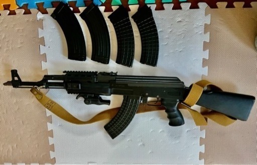 （交渉終了）AK47 タクティカル　メタルフレーム　マガジン5本  スリング付き 交渉終了）AK47 タクティカル メタルフレーム マガジン5本 スリング付き