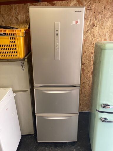 ☆中古￥53,800！【会員価格￥48,000】Panasonic　パナソニック　365㍑3ドア冷蔵庫　家電　2020年製　日本製　NR-C371N-N型　幅59㎝ｘ奥行64㎝ｘ高さ180㎝　【BF170】