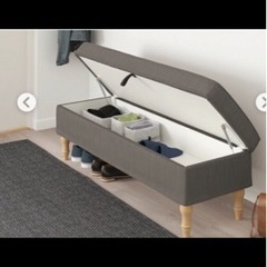 IKEAストックスンド収納ベンチ グレー1脚 美品！