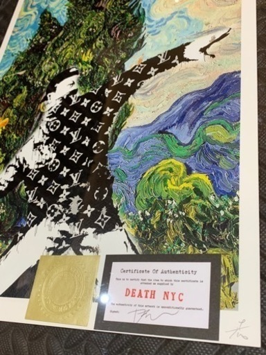 DEATH NYC 世界限定100枚 ポップアート 現代アート ルイヴィトン