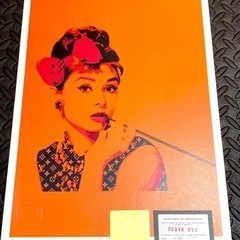 DEATH NYC  世界限定100枚 ポップアート 現代アート　オードリーヘップバーン