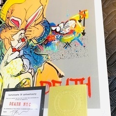 売約済　売り切れ　DEATH NYC  世界限定100枚 ポップアート 現代アート　不思議の国のアリス