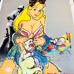 売約済　売り切れ　DEATH NYC  世界限定100枚 ポップアート 現代アート　不思議の国のアリス