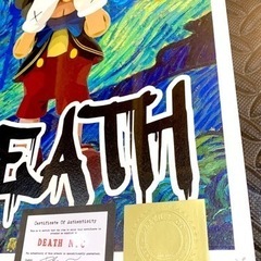 売約済　売り切れ　DEATH NYC  世界限定100枚 ポップアート 現代アート　ピノキオ