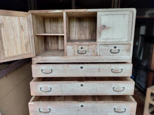 桐箪笥② アンティーク 昭和レトロ 桐たんす 和モダン セット オブジェ