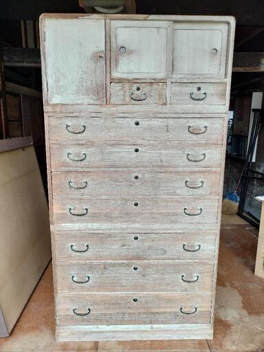 桐箪笥② アンティーク 昭和レトロ 桐たんす 和モダン セット オブジェ