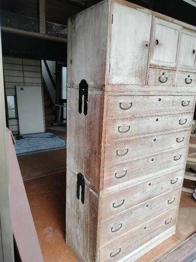 桐箪笥② アンティーク 昭和レトロ 桐たんす 和モダン セット オブジェ