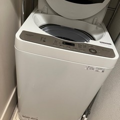 【ネット決済】SHARP縦型洗濯機　値下げ可能！7/21.22に...