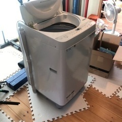 洗濯機【SHARP ES-GE6B-W 6.0kg】（配送、設置...