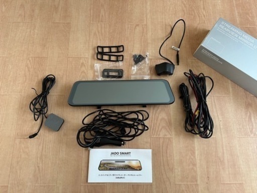 JADO ドライブレコーダー ミラー型 4K録画 隠し配線デザイン 12インチ