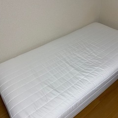 【無印】足付きマットレス　シングルベッド
