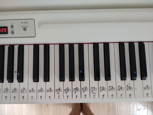 金曜の晩で終了します。 コルグ 電子ピアノ 88鍵盤 LP380 ホワイト