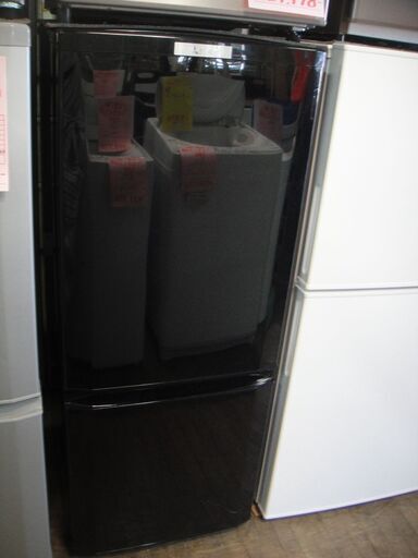 2018年製 MITSUBISHI 2ドア冷蔵庫 MR-P15C-B 146L ブラック ノンフロン冷凍冷蔵庫
