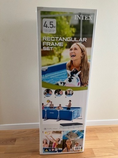インテックス 4.5 x 2.2m フレームプール 