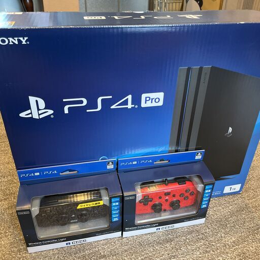 【中古品】PS4 Pro 1TB (CUH-7100B)、ソニー、ゲーム機、コントロ－ラーのおまけつき