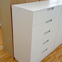 ☆ジモティ割あり☆ チェスト ホワイト H110×D45×W160 クリーニング