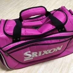【お話し中】スリクソン　ゴルフ　ボストンバッグ　ピンク　美品