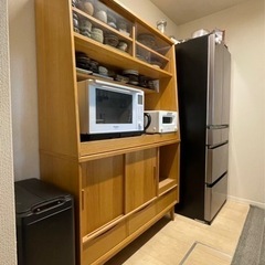 【piro】unico　SIGNE　キッキンボード  W800　ブラウン色 値下げ/unico(ウニコ)のWICK(ウィック)シリーズのチーク材 キッチン