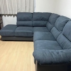 【ニトリ】布張りカウチソファ (ウォール3KD LC GY) ニトリ布張りカウチソファ (ウォール3KD LC GY)