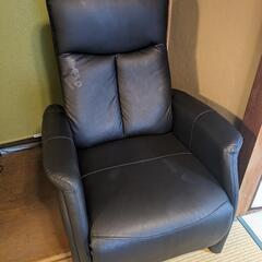 電動リクライニングチェア(コンフェ革 BK） ニトリ